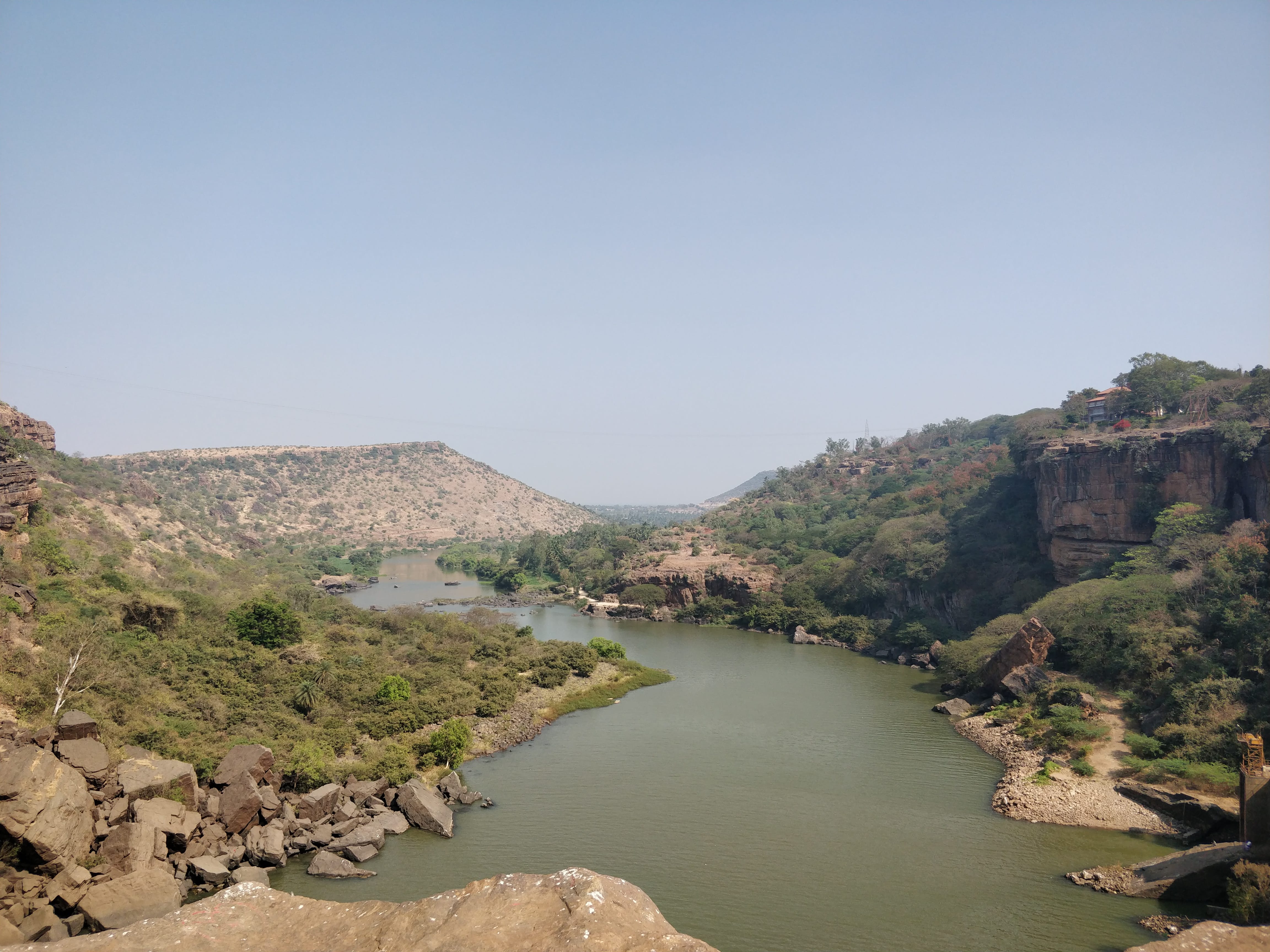 view from top of gokak falls