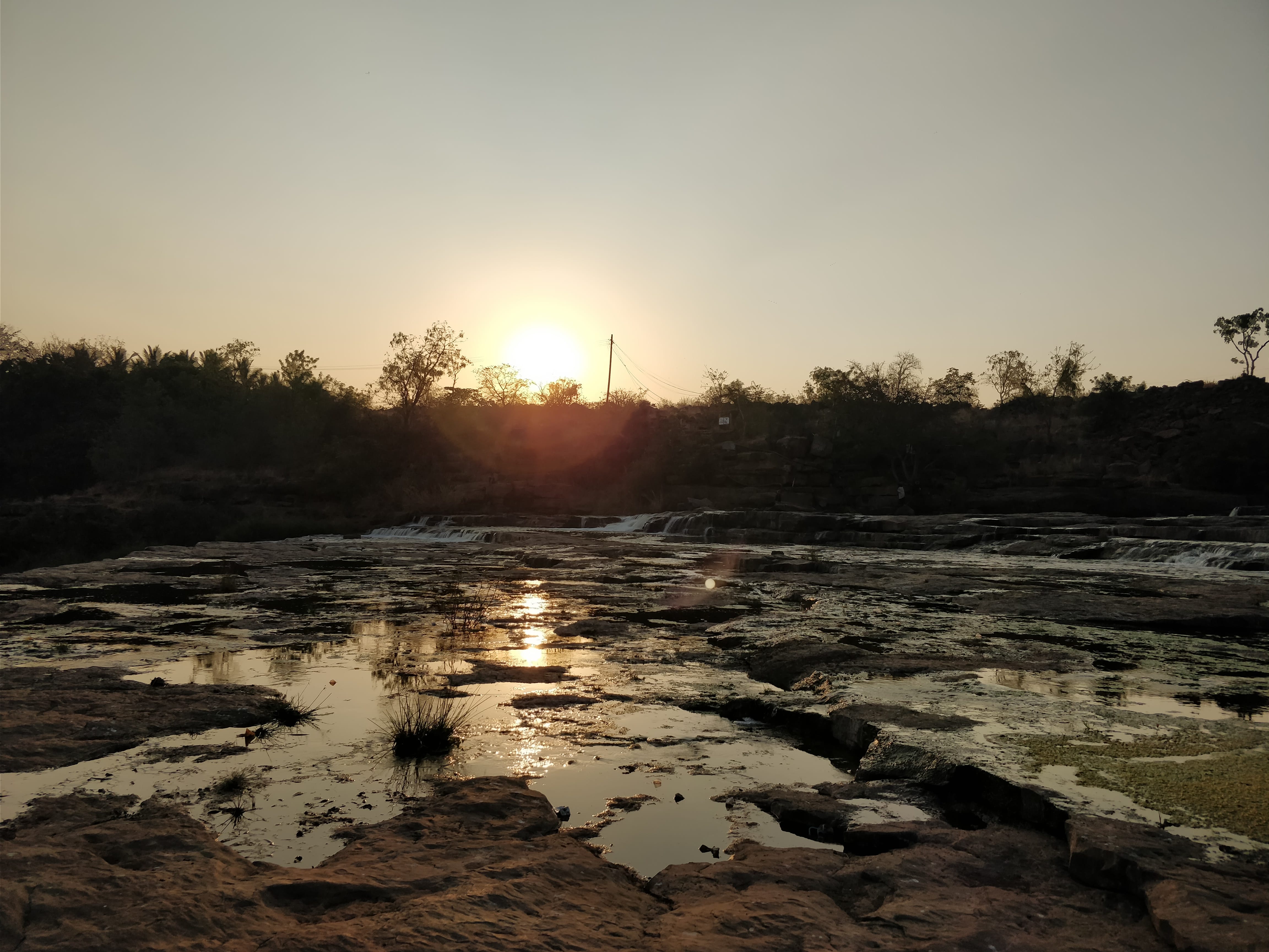 sunset at Godachinmalki falls