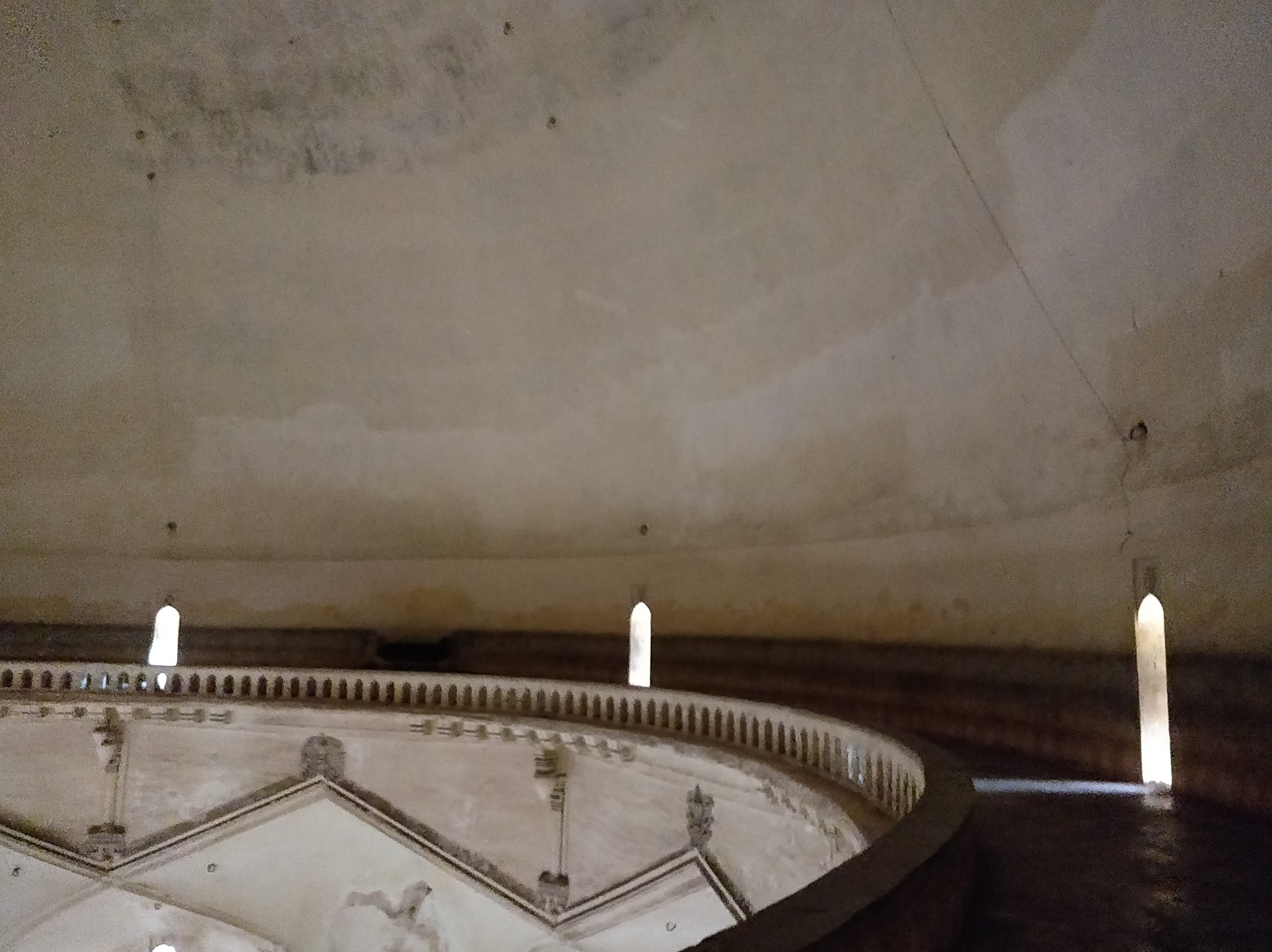 corridor on the side of the dome on top