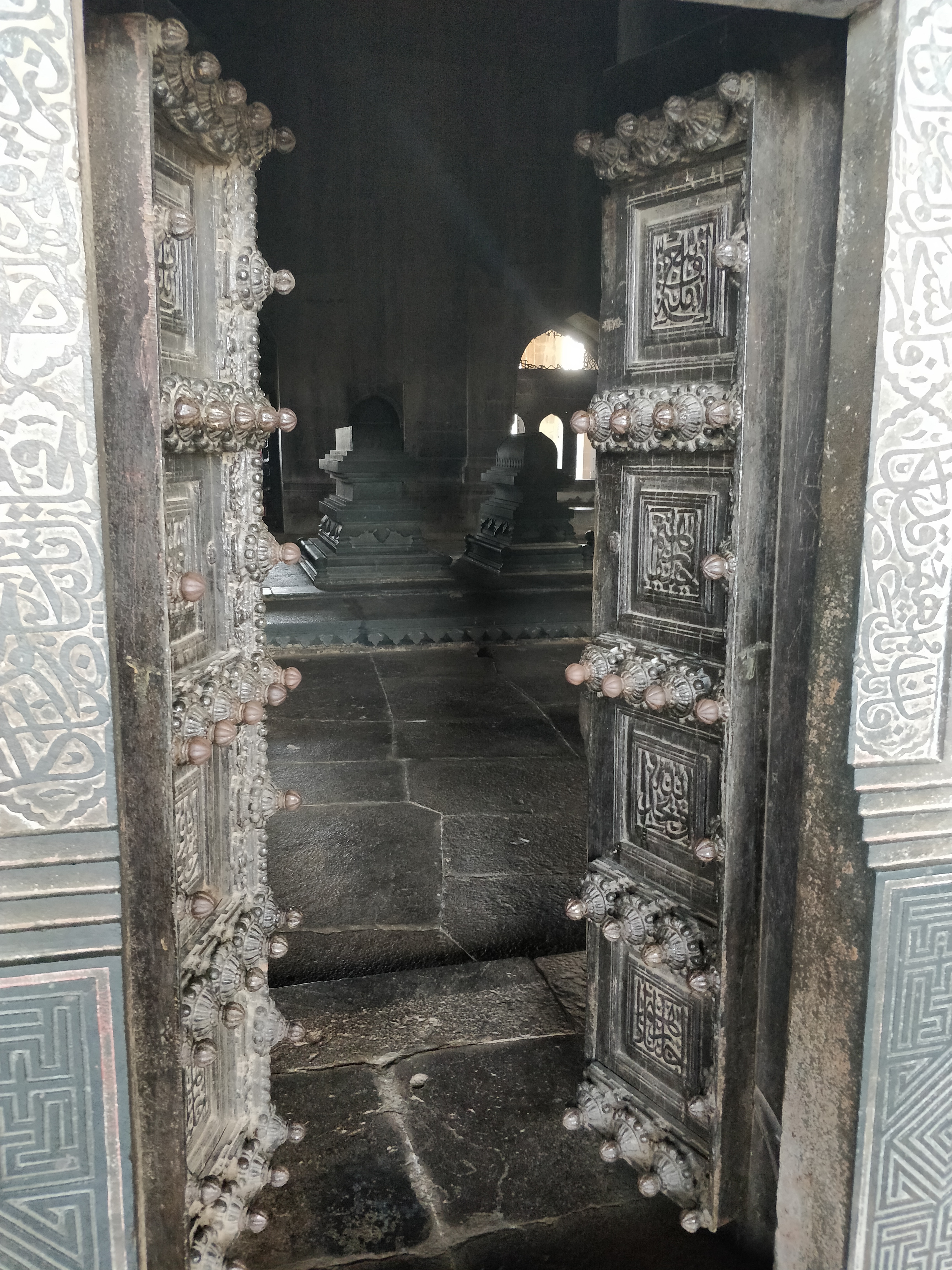 beautiful designs on the doors of the tomb