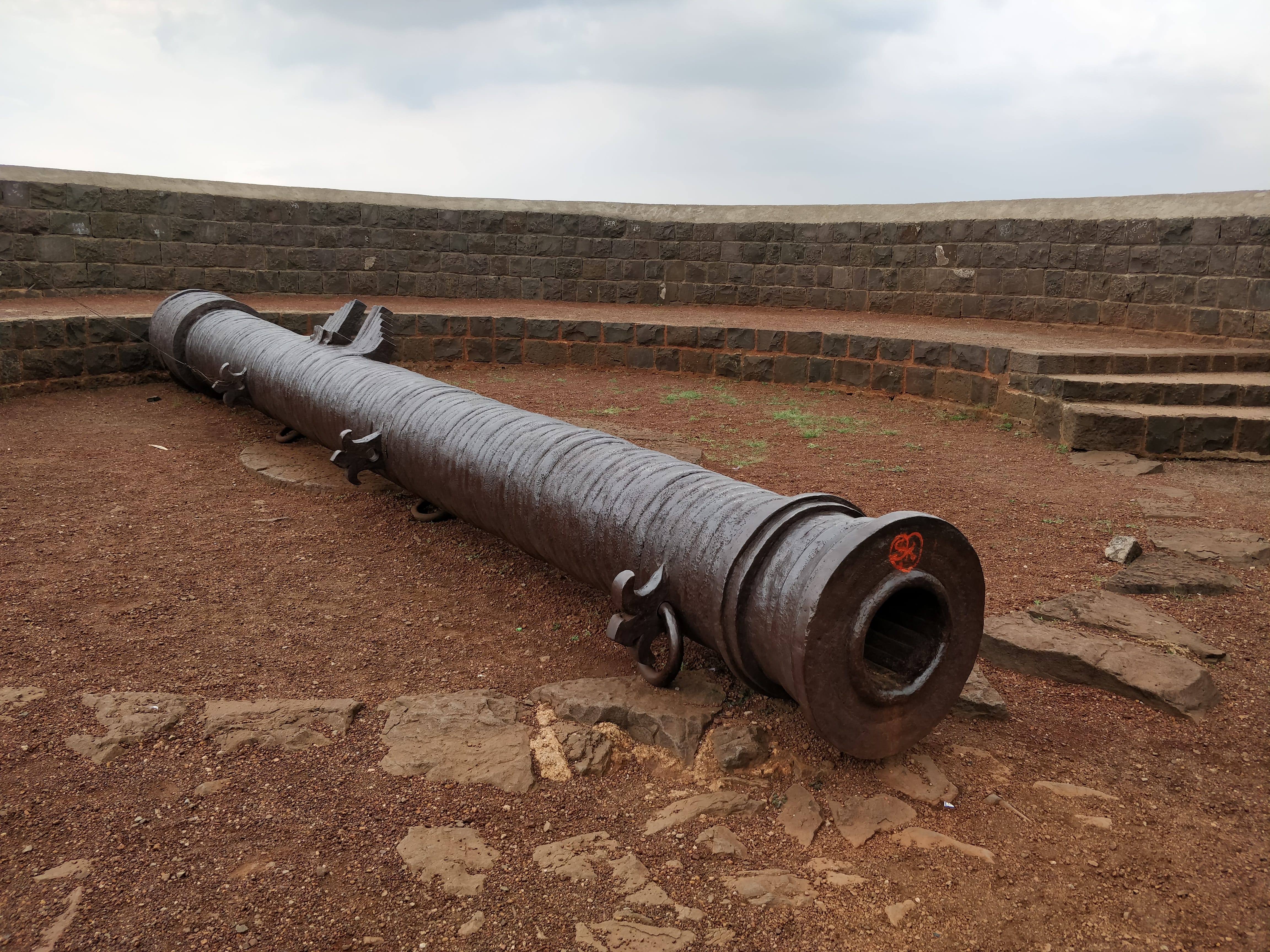 another cannon at the top of upli burz tower