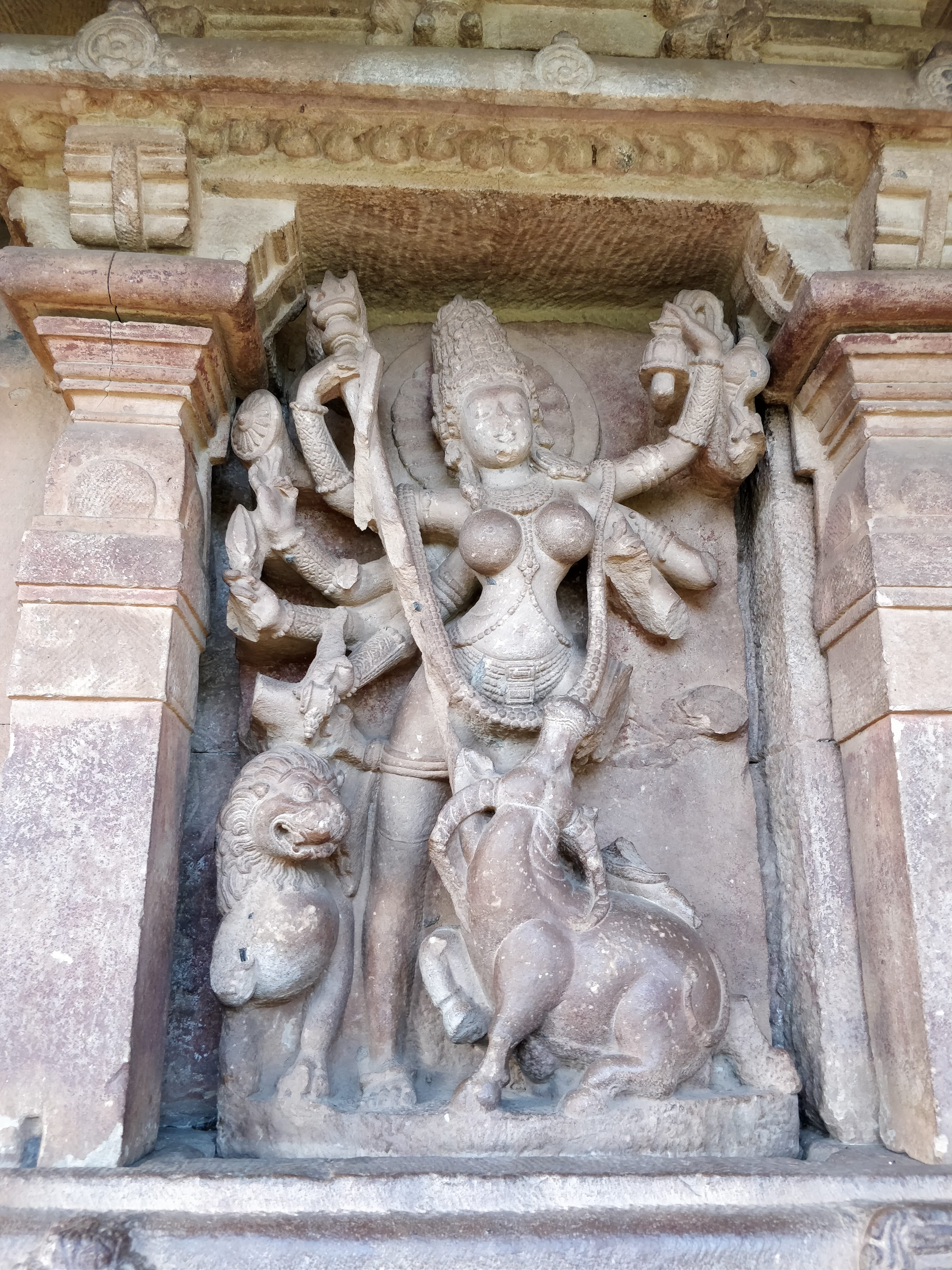 Sculpture in Durga temple