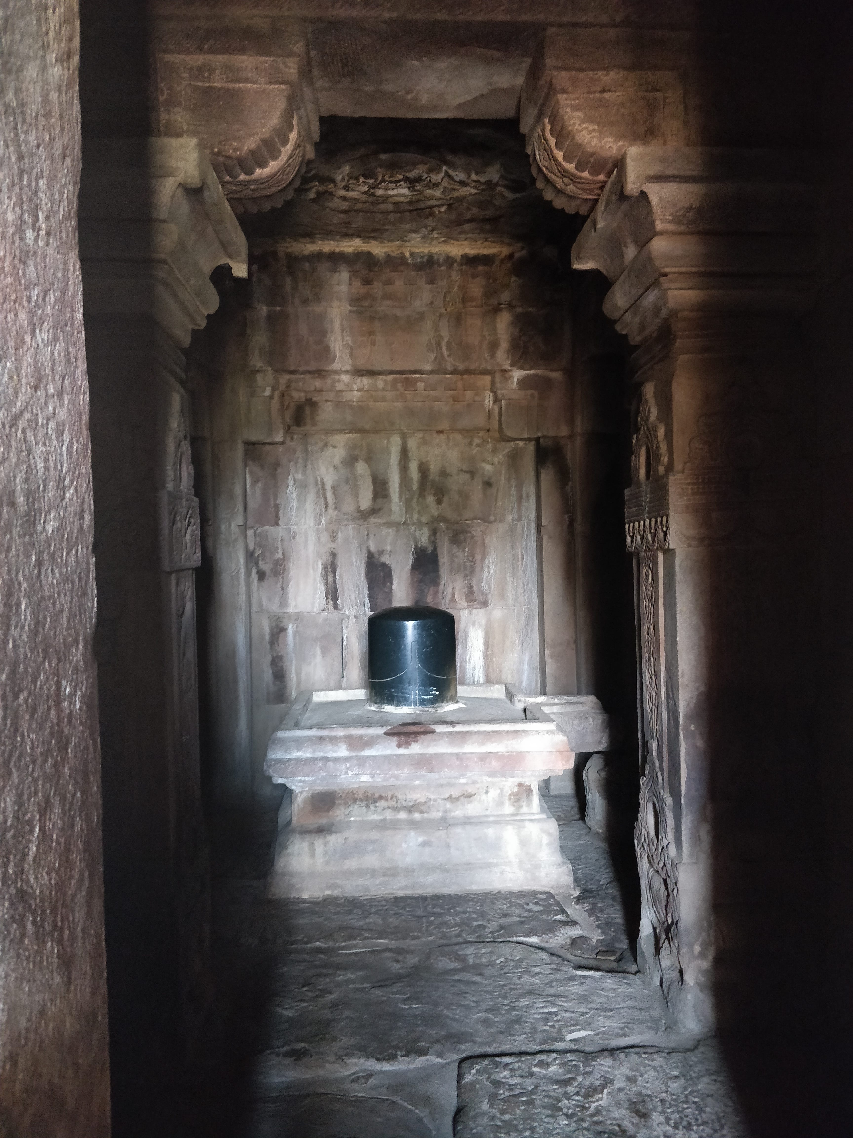 Linga inside one of the temples