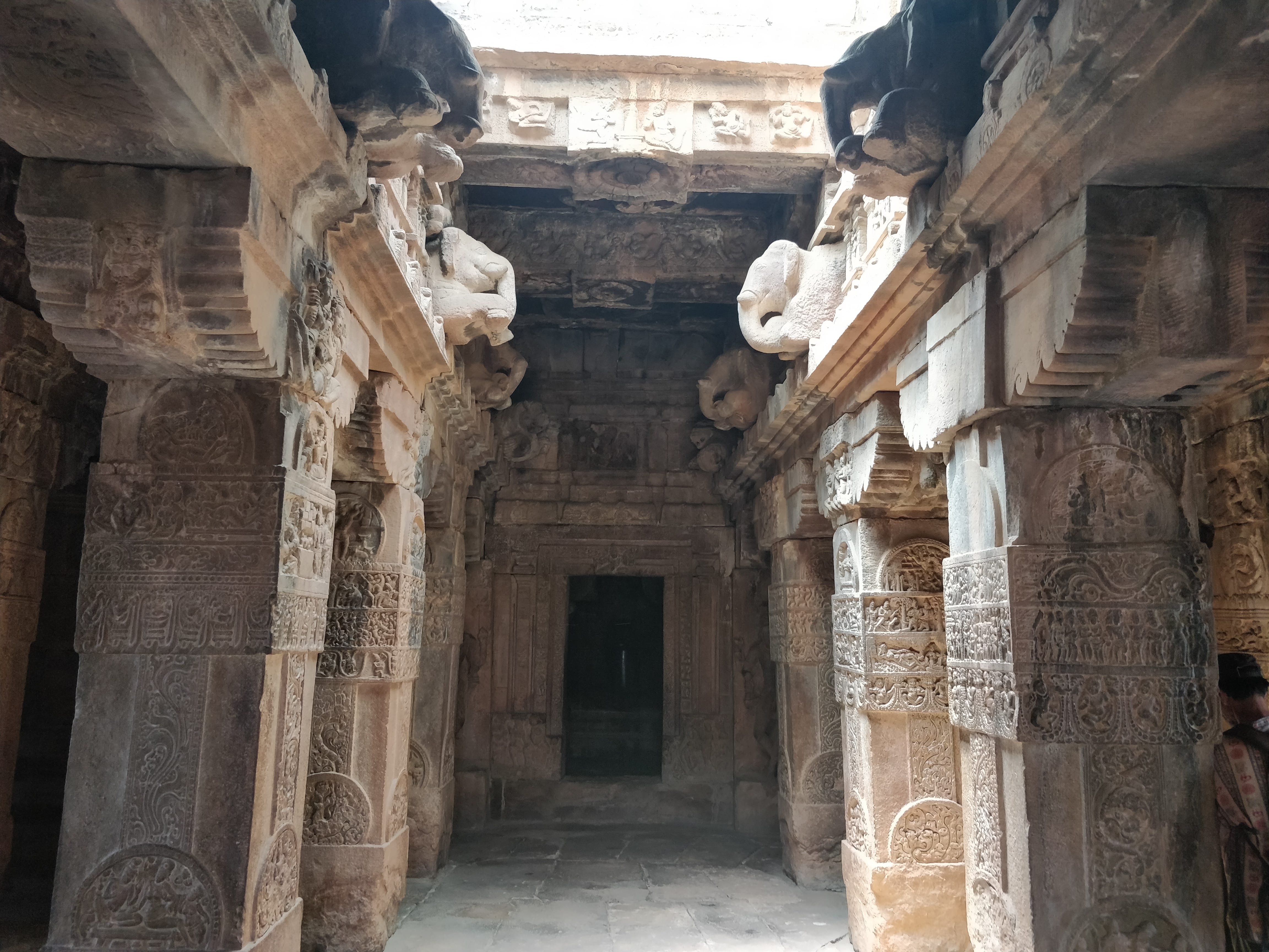 intricate designs on every inch of Virupaksha temple