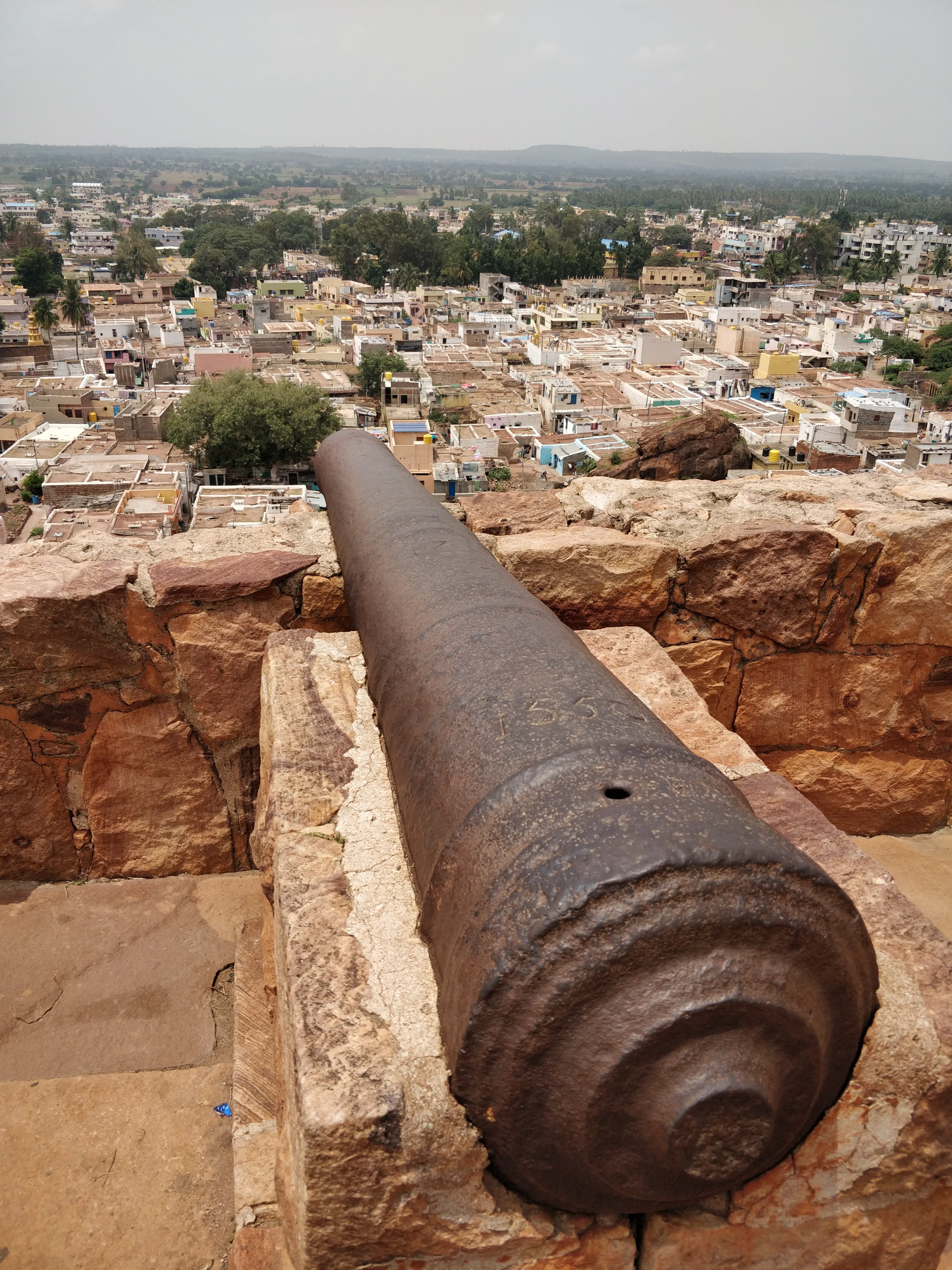 cannon over the badami town