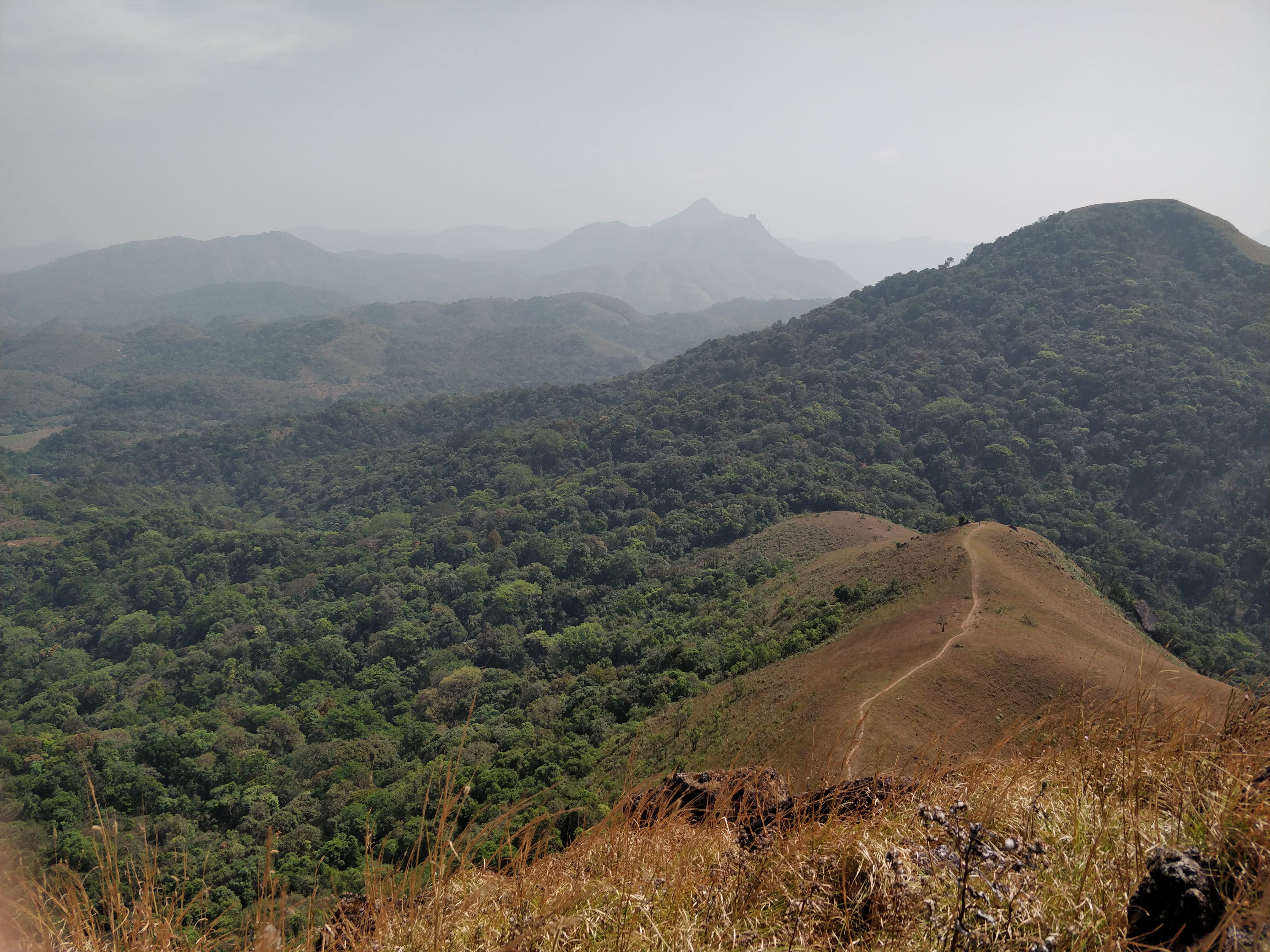 trek route as seen from the hill top - Ethina Bhuja trek