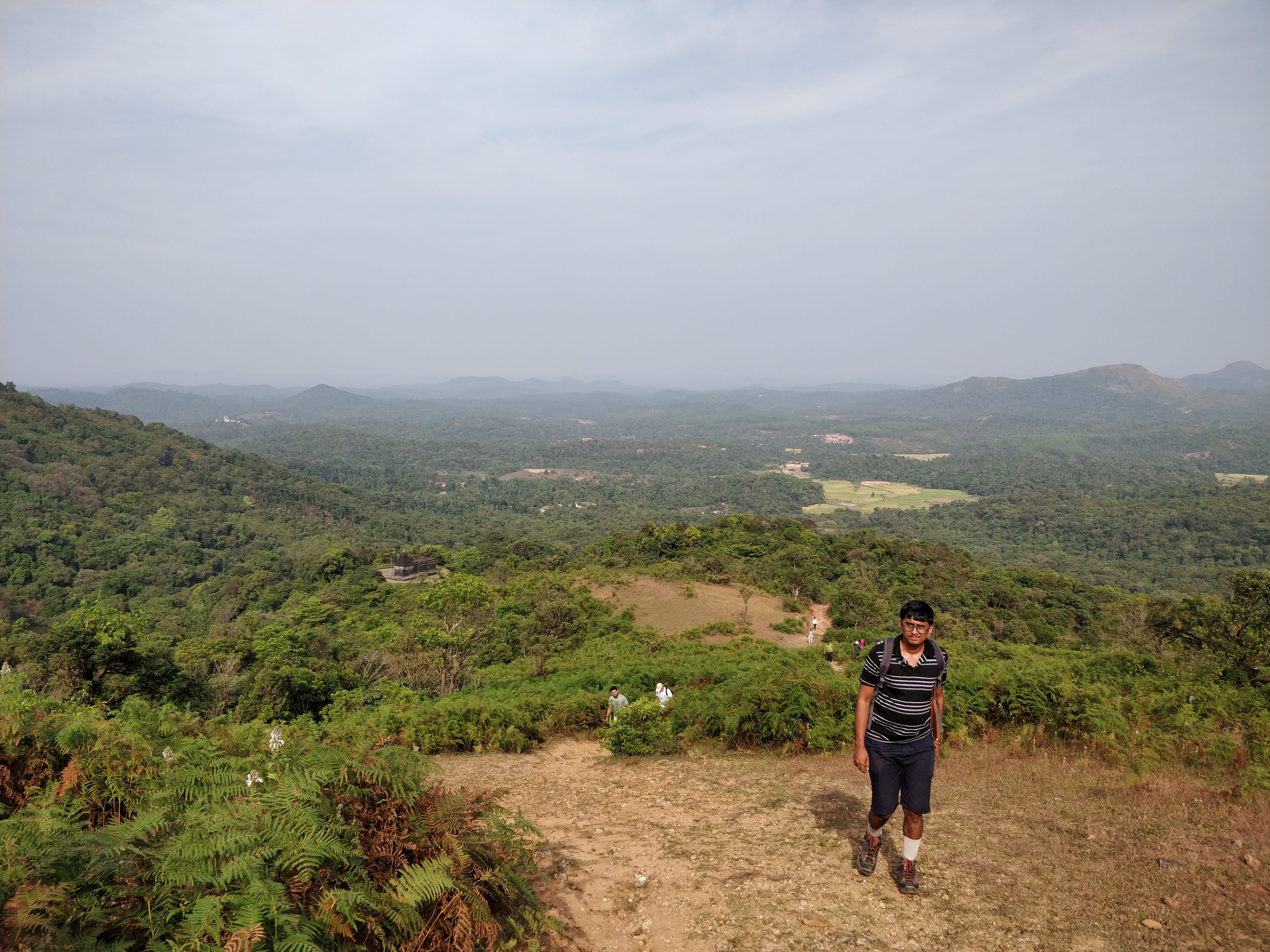 trekking up Pandava hills (Mekanagadde Betta)