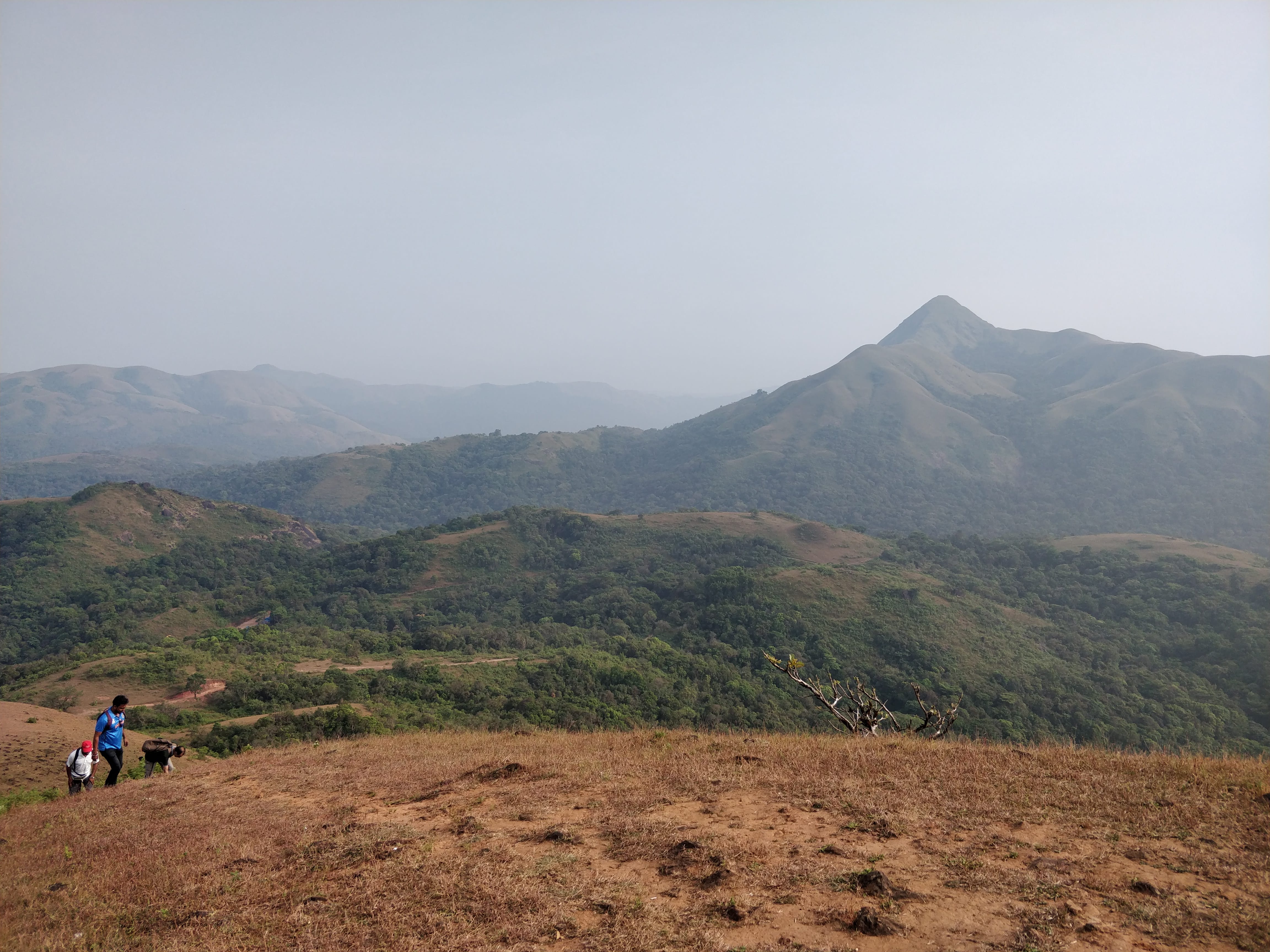 reaching the top of Pandava hills