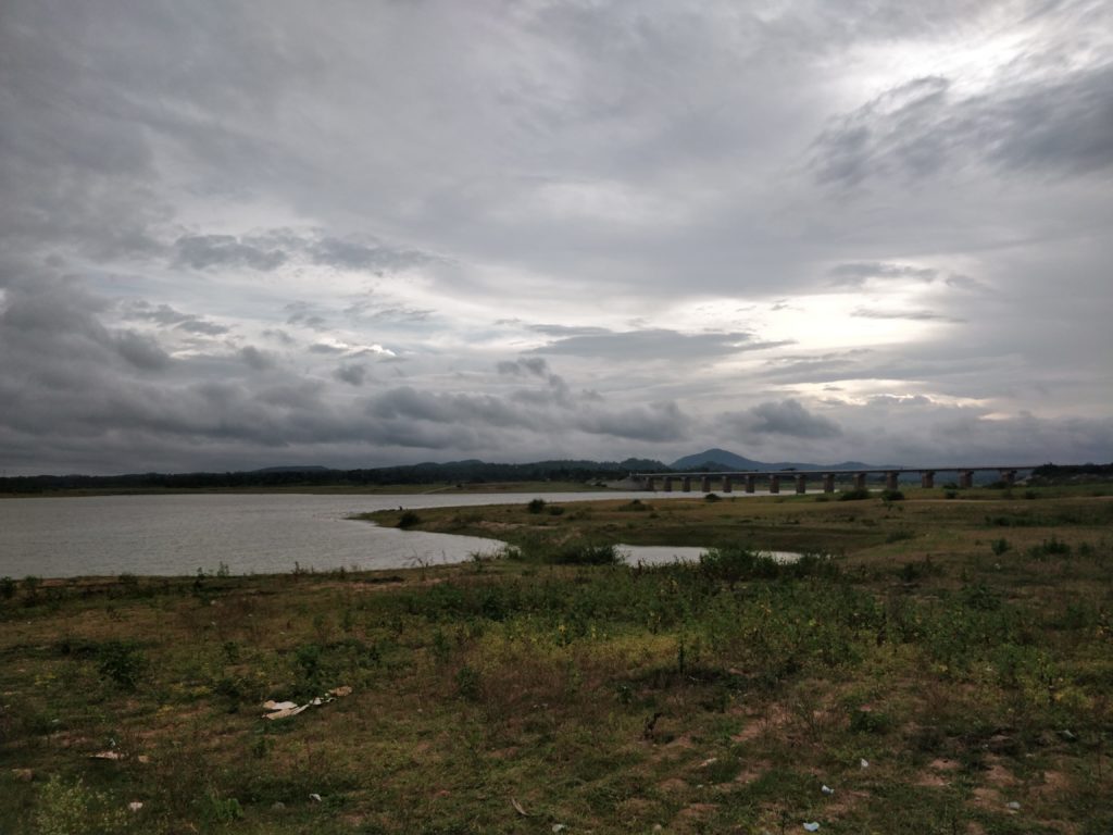 view on the banks of Hemavathi reservoir