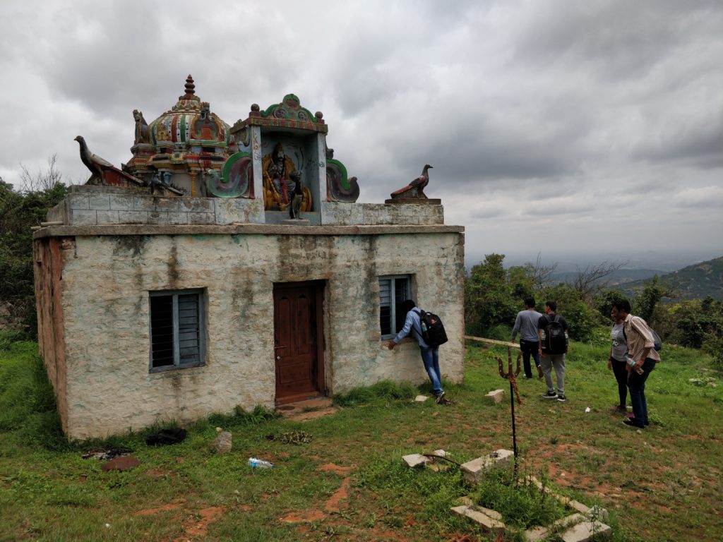 shani temple on horagina betta
